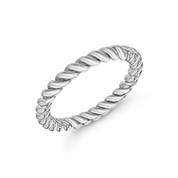 Silver Oxidized Band Ring