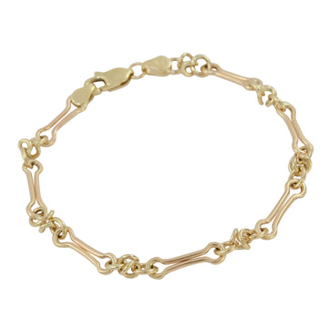 9ct Gold Pinch Bar Knot Bracelet