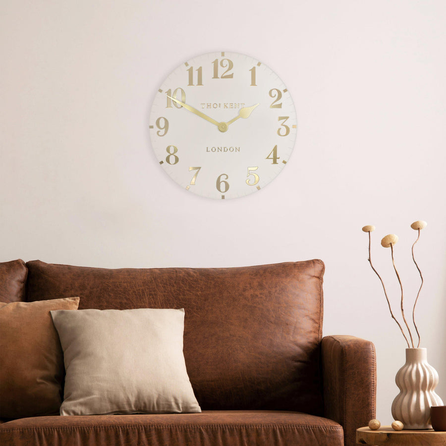 Arabic Large Wall Clock - Oatmeal