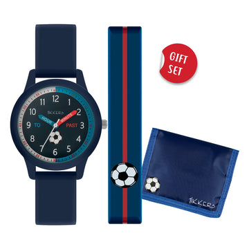 Tikkers Football Watch Gift Set