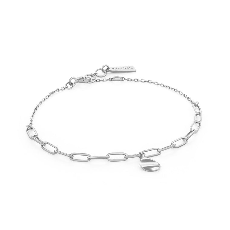 Ania Haie - Silver Crush Drop Disc Bracelet