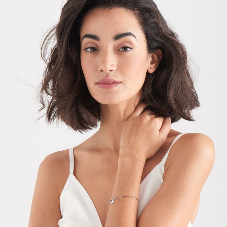 Ania Haie - Silver Crush Drop Disc Bracelet