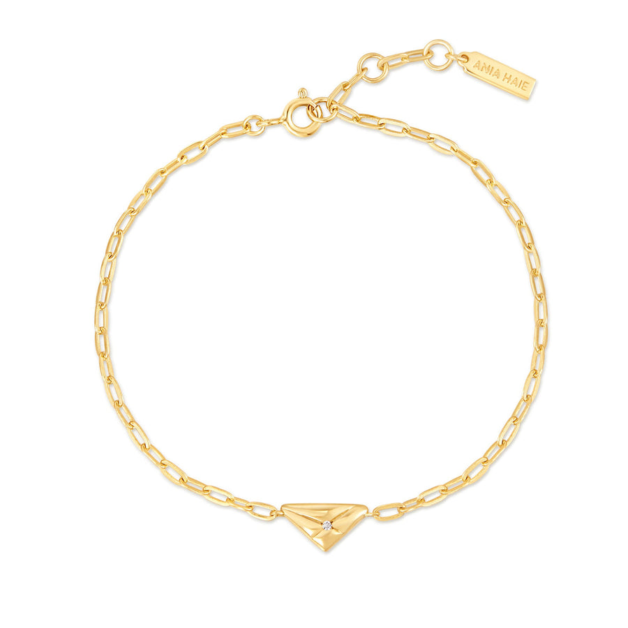 Ania Haie - Gold Triangle Kiss Bracelet