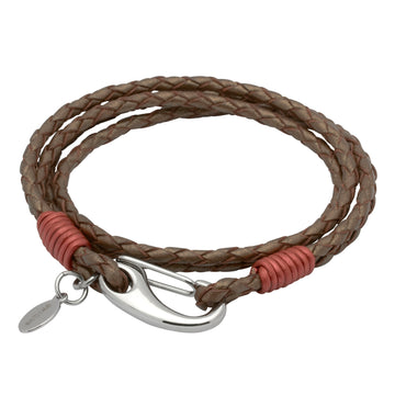Unique & Co - Ladies Bronze Leather Bracelet