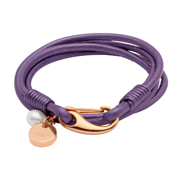 Unique & Co - Ladies Berry Leather Bracelet