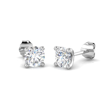 Lab Diamond Solitaire Earrings