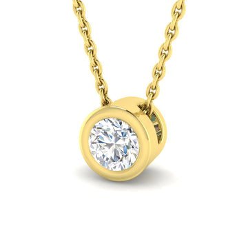 Lab Diamond Slider Necklace