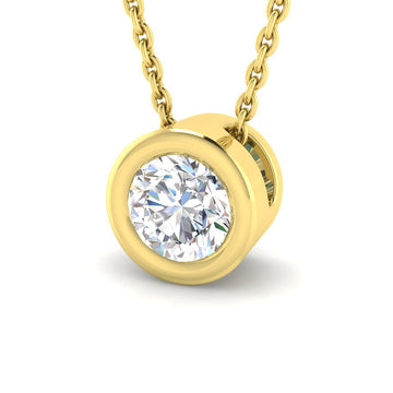 Lab Diamond Slider Necklace
