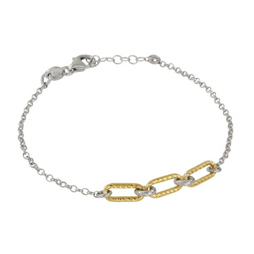 Fraboso - 3 paperclip Link Bracelet Yellow