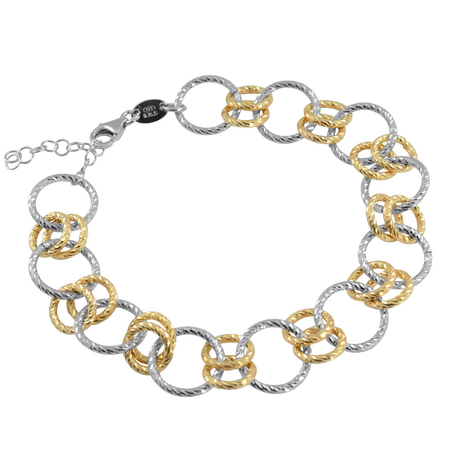 Fraboso - Double Linked Circles Bracelet Yellow