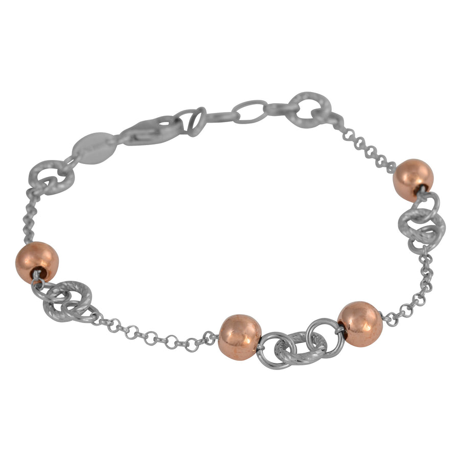 Fraboso - Circle and Ball Bracelet Rose