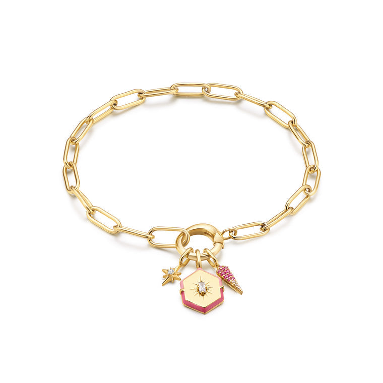 Ania Haie - Gold Link Charm Chain Connector Bracelet
