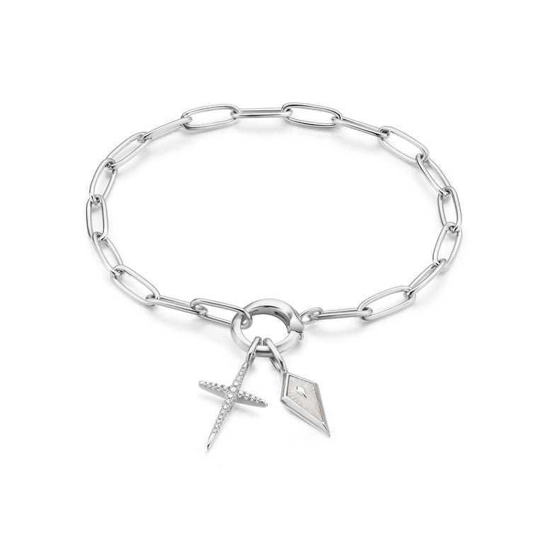 Ania Haie - Silver Link Charm Chain Connector Bracelet
