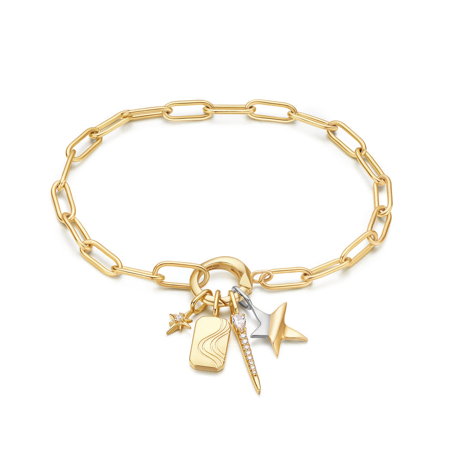 Ania Haie - Gold Link Charm Chain Connector Bracelet