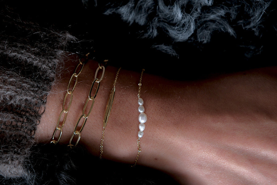 Mary-K - Gold Pearl Bracelet