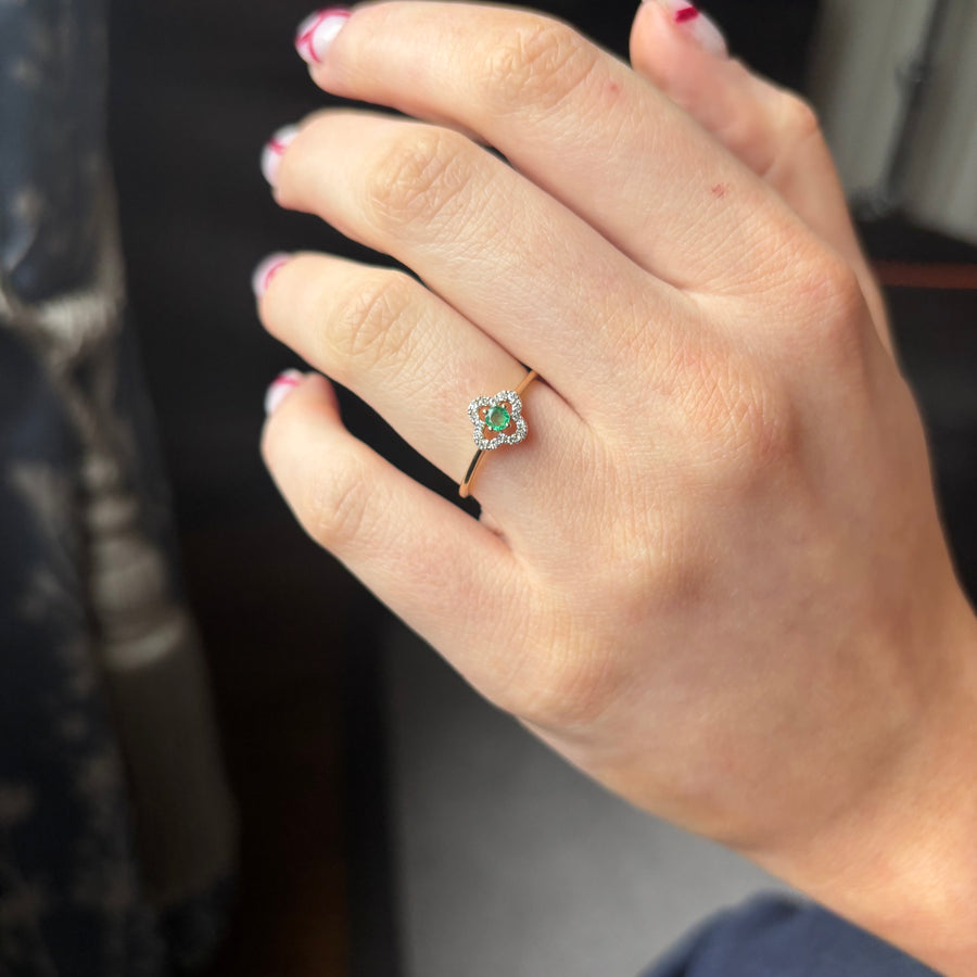 Emerald & Diamond Ring