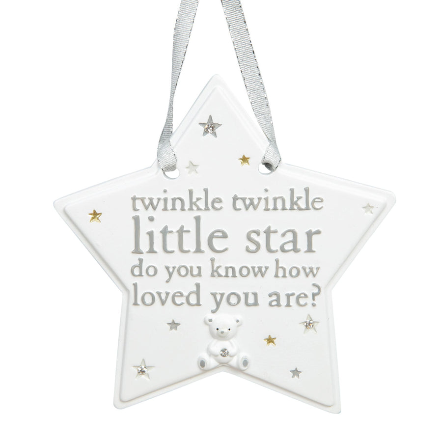Twinkle Twinkle Hanging Star Plaque