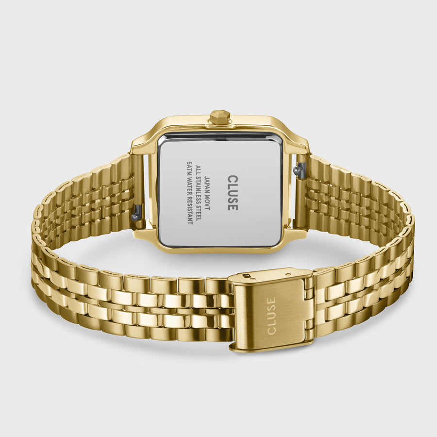 Cluse - Gift Box Gracieuse Watch Steel Forest Green & Malachite Bracelet, Gold Colour