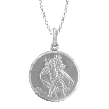 Sterling Silver St. Christopher's Medal Pendant