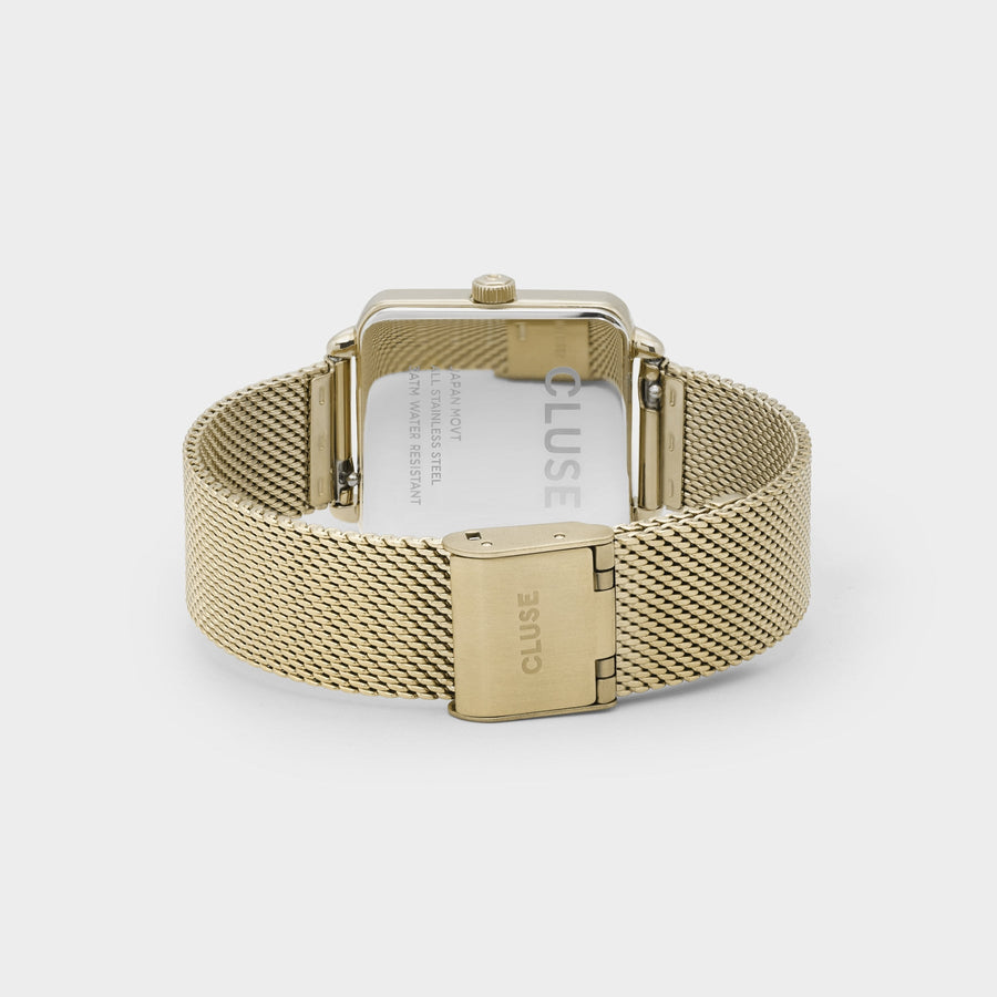 Cluse - La Tétragone Watch Mesh, Green, Gold Colour