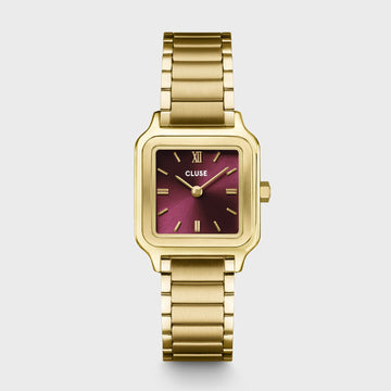 Cluse - Gracieuse Petite Watch Steel, Dark Cherry, Gold Colour