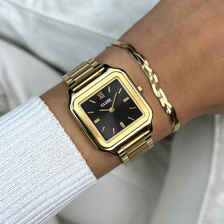 Cluse - Gracieuse Watch Steel, Black, Gold Colour