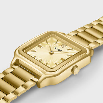 Cluse - Gracieuse Watch Steel, Sunray Textured, Gold Colour