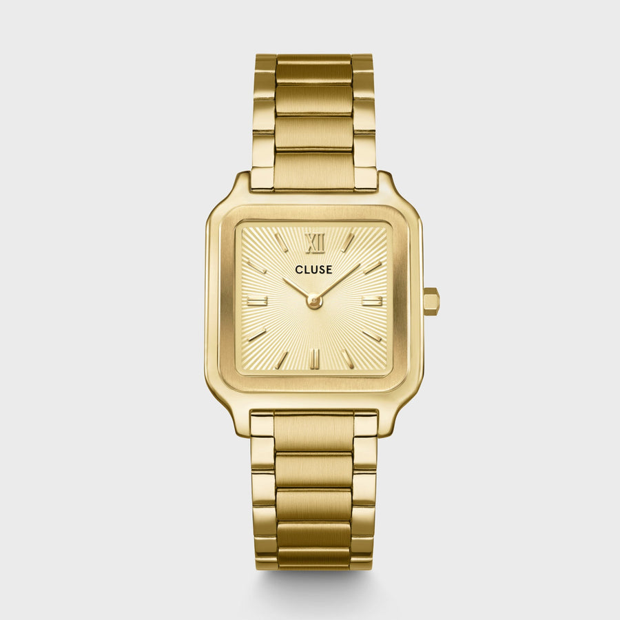 Cluse - Gracieuse Watch Steel, Sunray Textured, Gold Colour