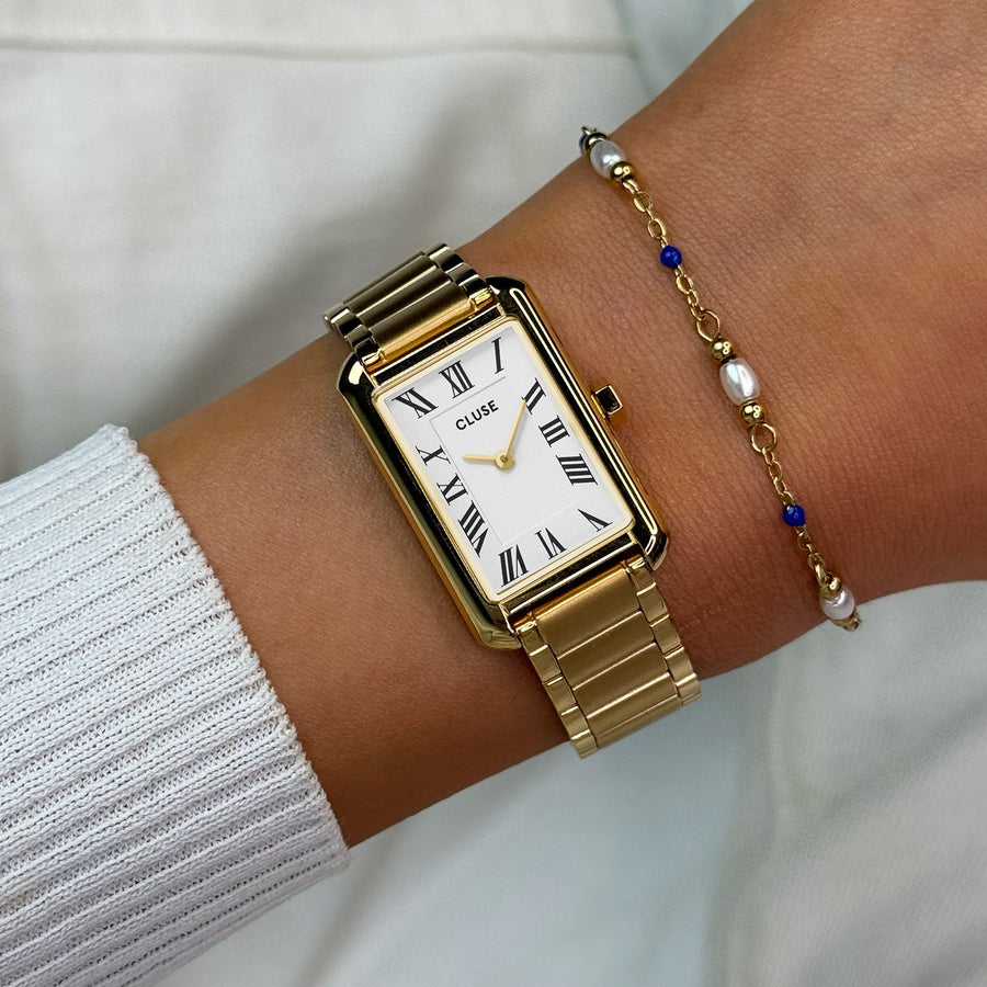 Cluse - Belisenna Watch Steel, White, Gold Colour