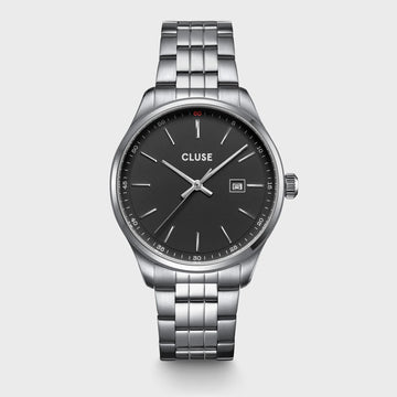 Cluse - Anthéor Watch Steel Black, Silver Colour