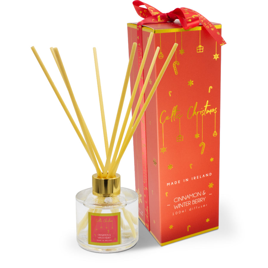 Celtic Candles - Christmas Diffuser - Cinnamon & Winter Berries