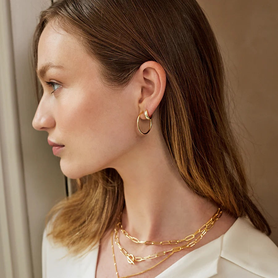 Mary-K - Gold Classic Hoop Earrings