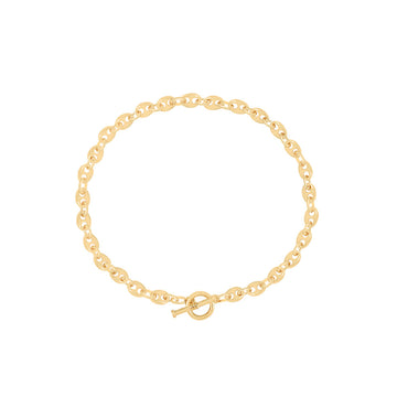 Knight & Day - Coffee Bean Chain Gold Plated Necklace