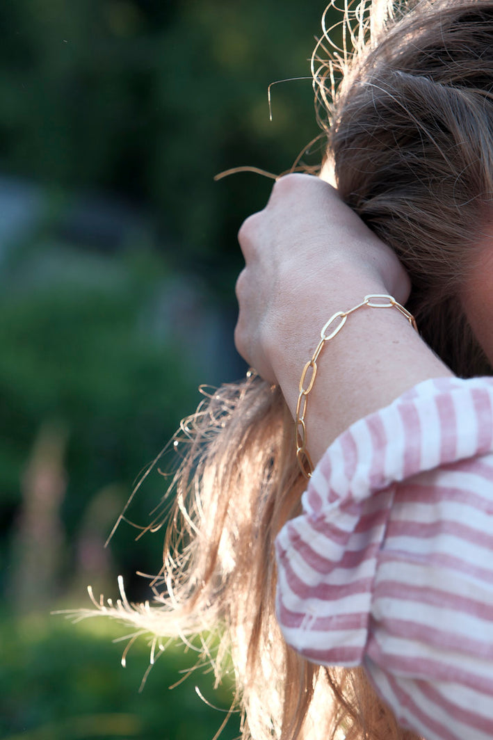 Mary-K - Gold Chain Link Bracelet