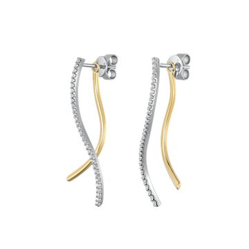 Nana Kay - Two Tone Drop Earrings