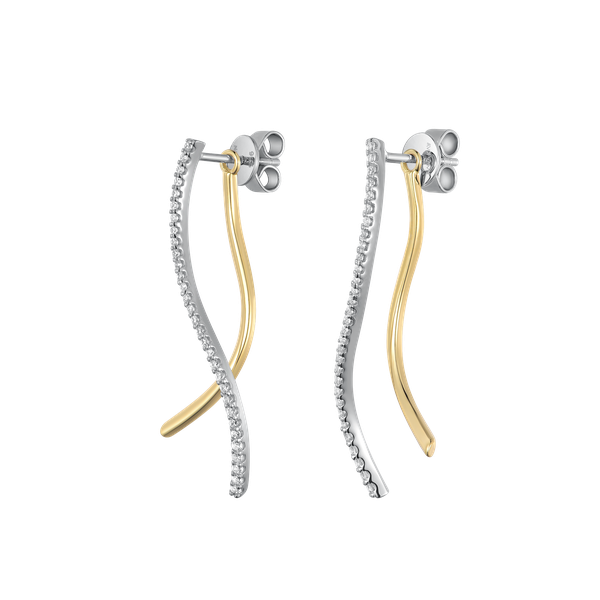 Nana Kay - Two Tone Drop Earrings