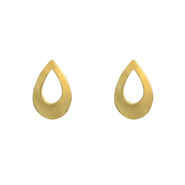 9ct Gold Pear Stud Earrings