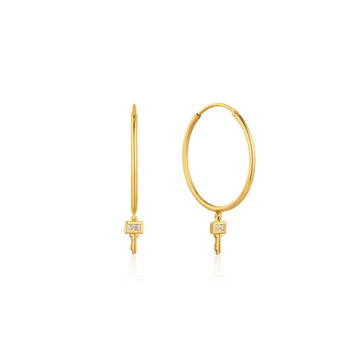Ania Haie - Gold Key Hoop Earrings