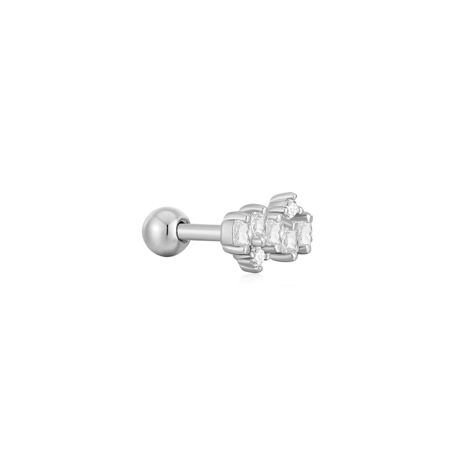 Ania Haie - Silver Sparkle Cluster Climber Barbell Single Earring