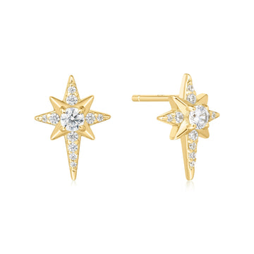 Ania Haie - Gold Eight-Pointed Star Stud Earrings