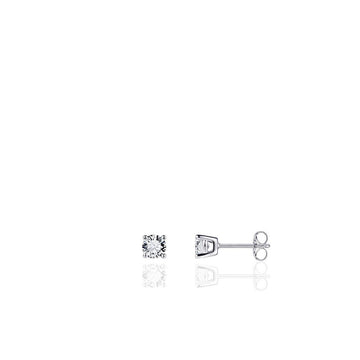Gisser - Silver CZ Stud Earrings 3mm