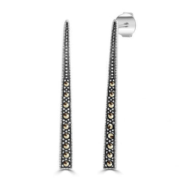 Marcasite Bar Earrings