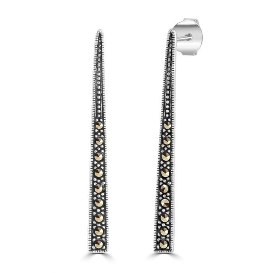 Marcasite Bar Earrings