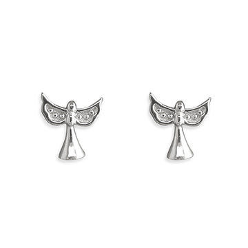 Silver Angel Earrings