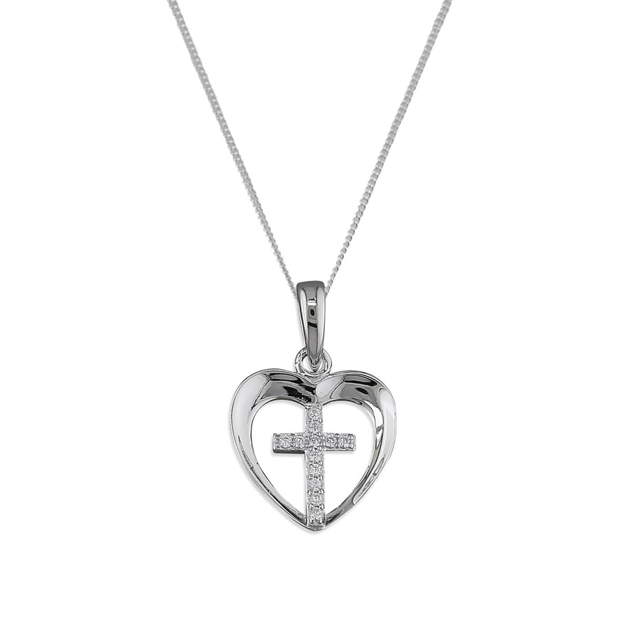 Sterling Silver Cz Necklace
