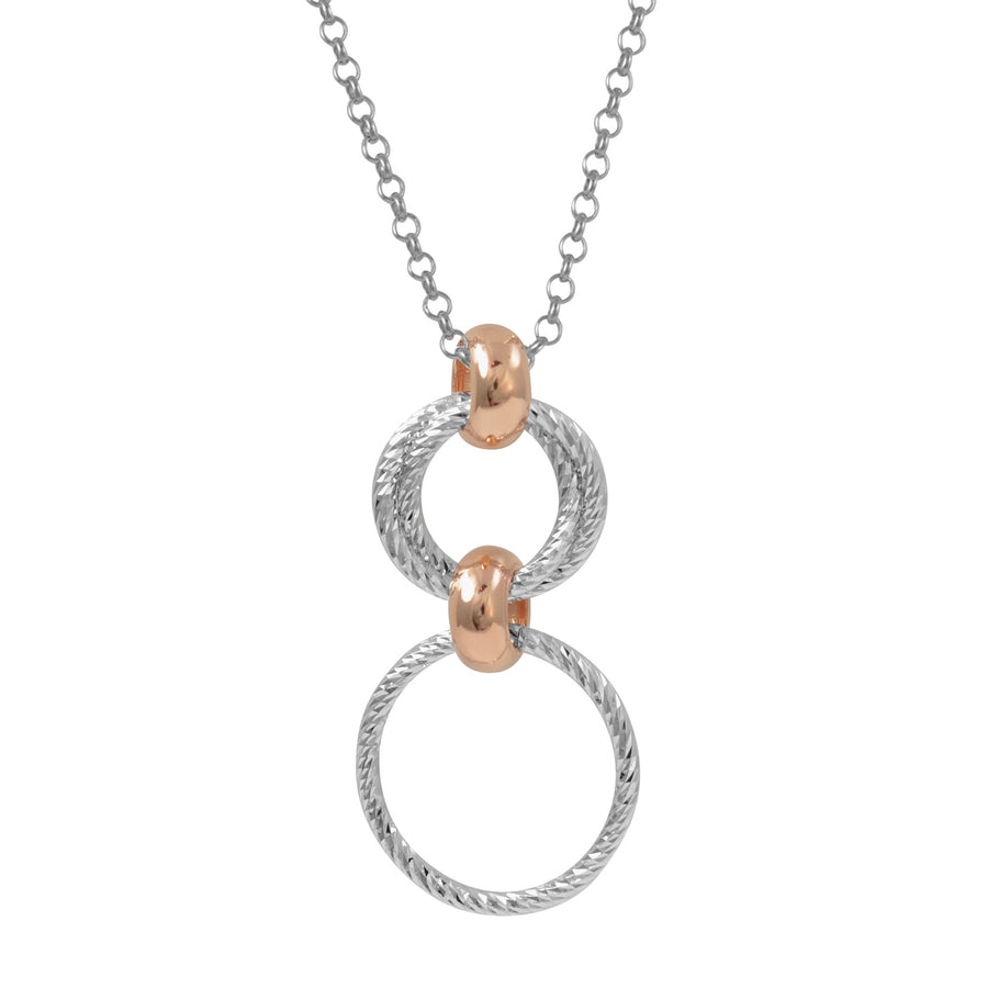 Fraboso - Circles Drop Pendant Rose