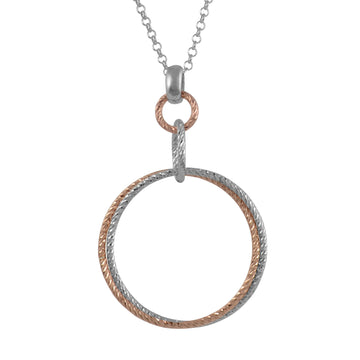 Fraboso - Large Multi-Circle Drop Pendant Rose