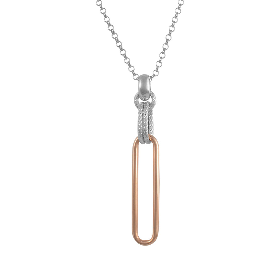 Fraboso - lozenge & Oval Drop Pendant Rose