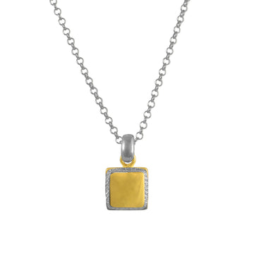 Fraboso - Square Sparkle Pendant Yellow