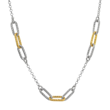 Fraboso - Oval Links Necklace Yellow